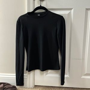 Long sleeve ribbed high neck top